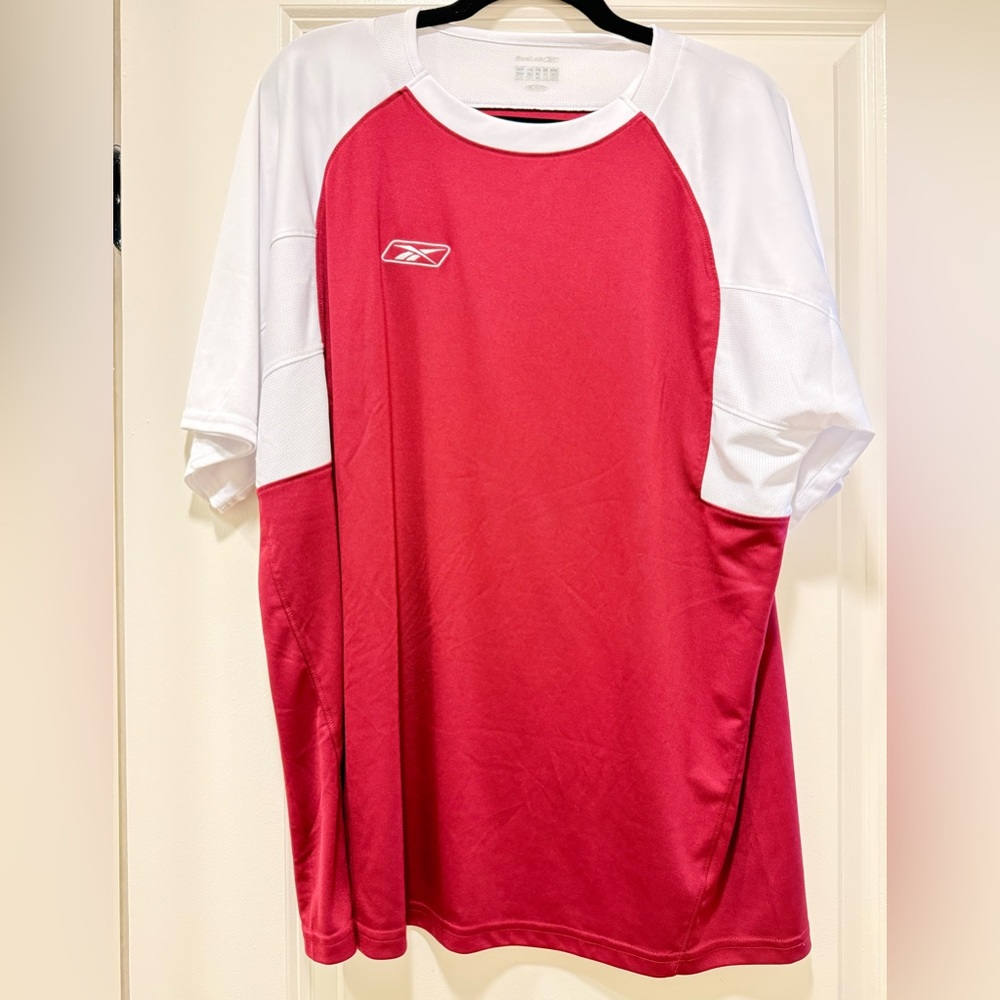 Reebok Men's Bold Red and White Jersey Size Large